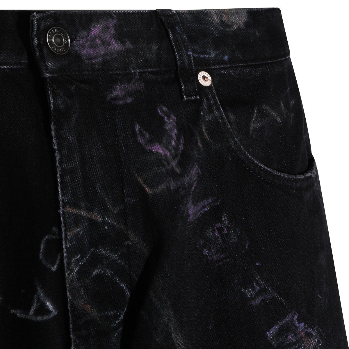 BLACK COTTON JEANS