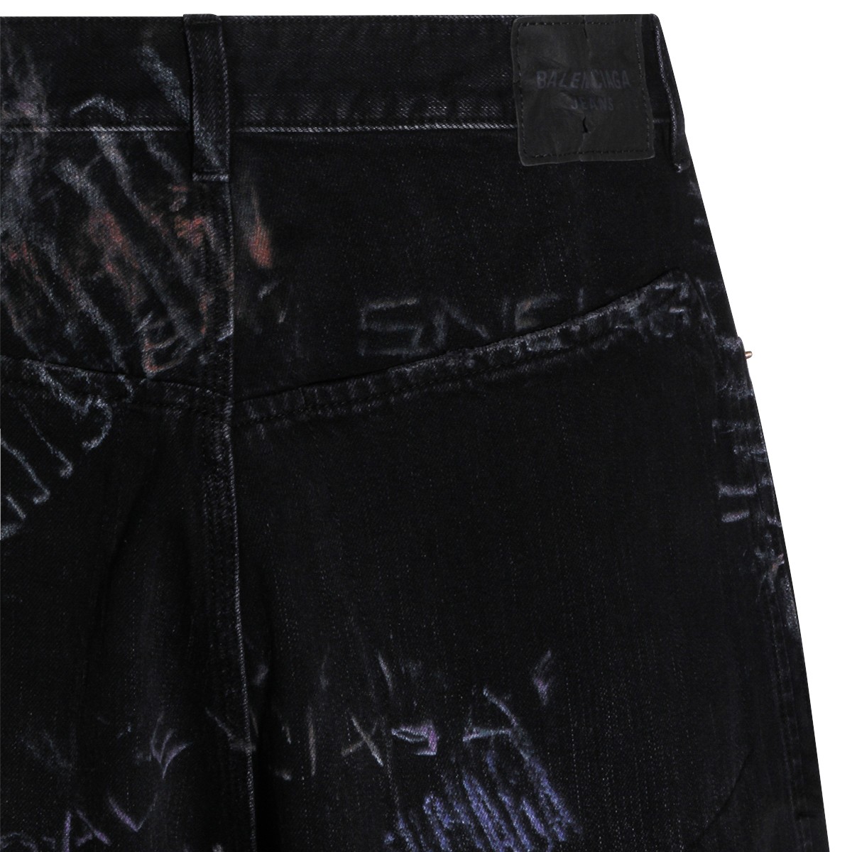BLACK COTTON JEANS
