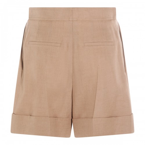 BEIGE COTTON SHORTS
