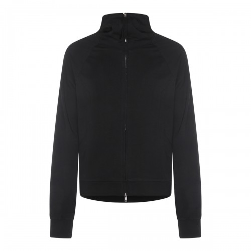 BLACK COTTON SWEATSHIRT