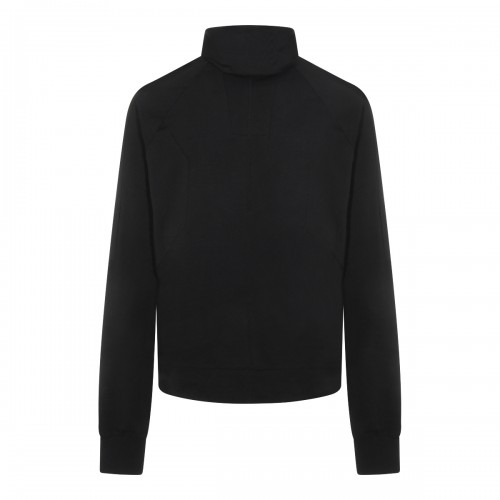 BLACK COTTON SWEATSHIRT