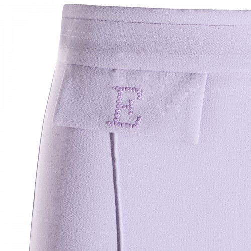 LILAC COTTON PANTS