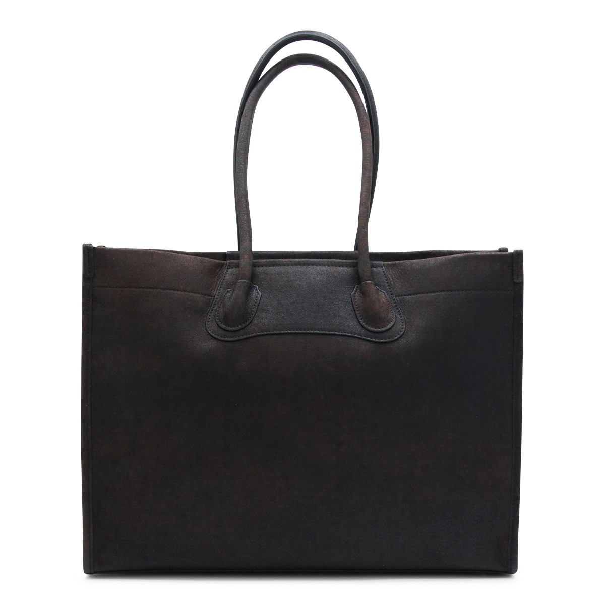 BLACK LEATHER TOTES