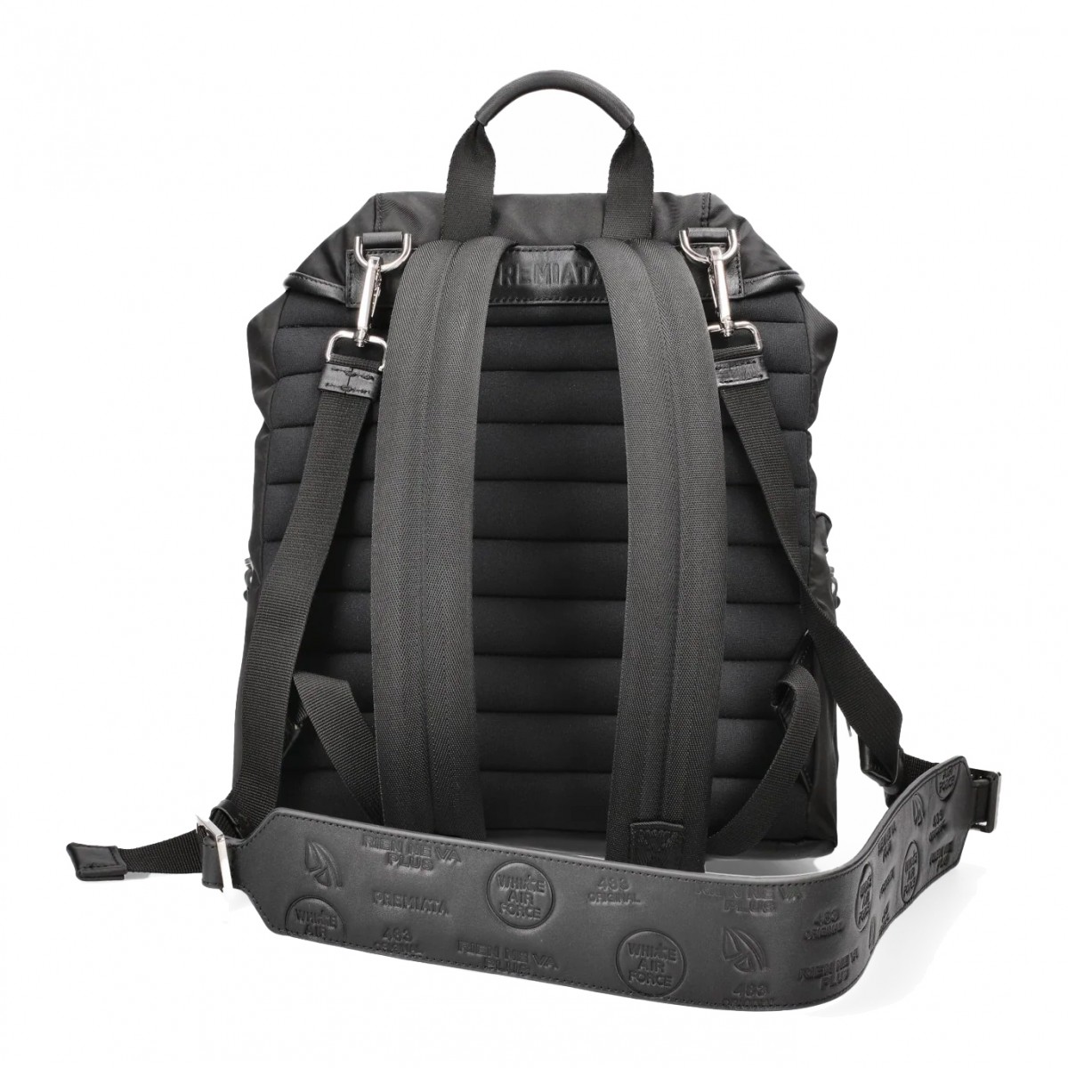 BLACK NYLON BACKPACK