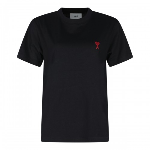 BLACK COTTON T-SHIRT