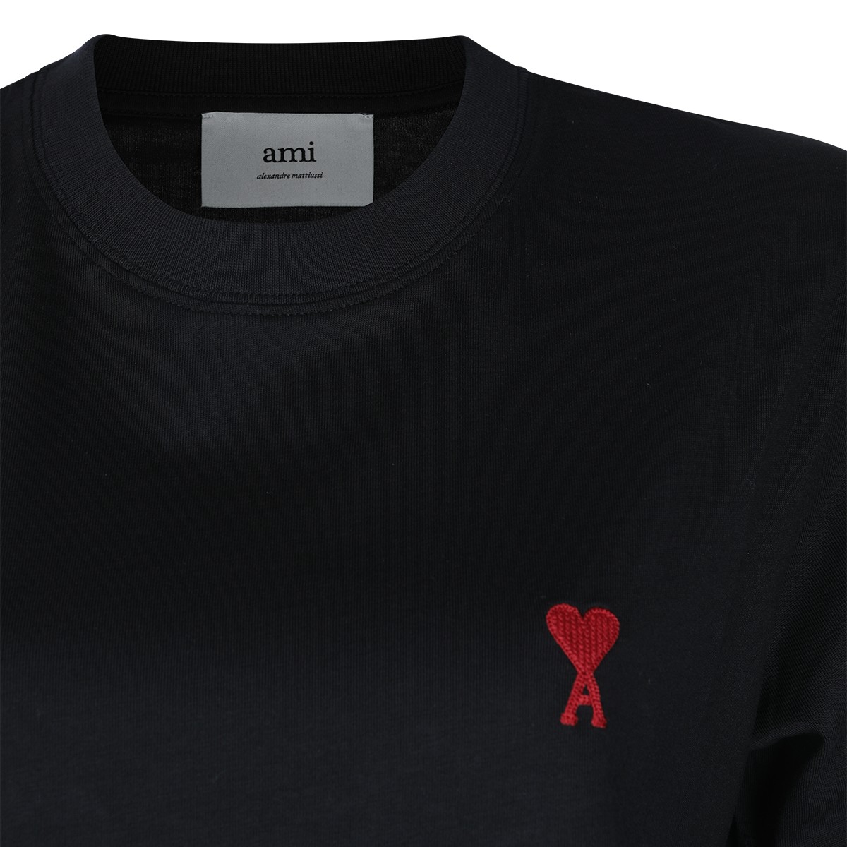 BLACK COTTON T-SHIRT