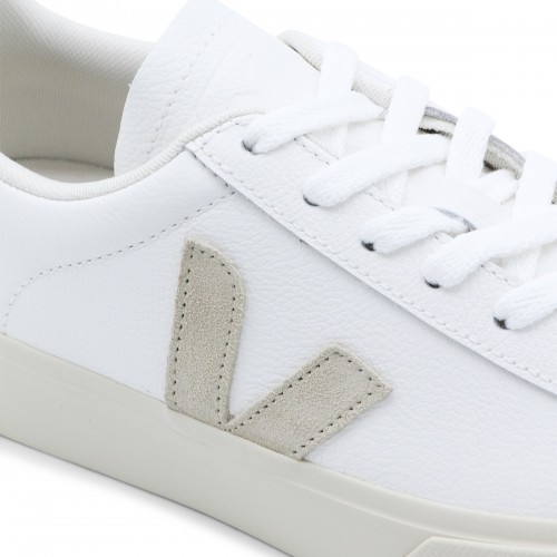 WHITE AND BEIGE SNEAKERS