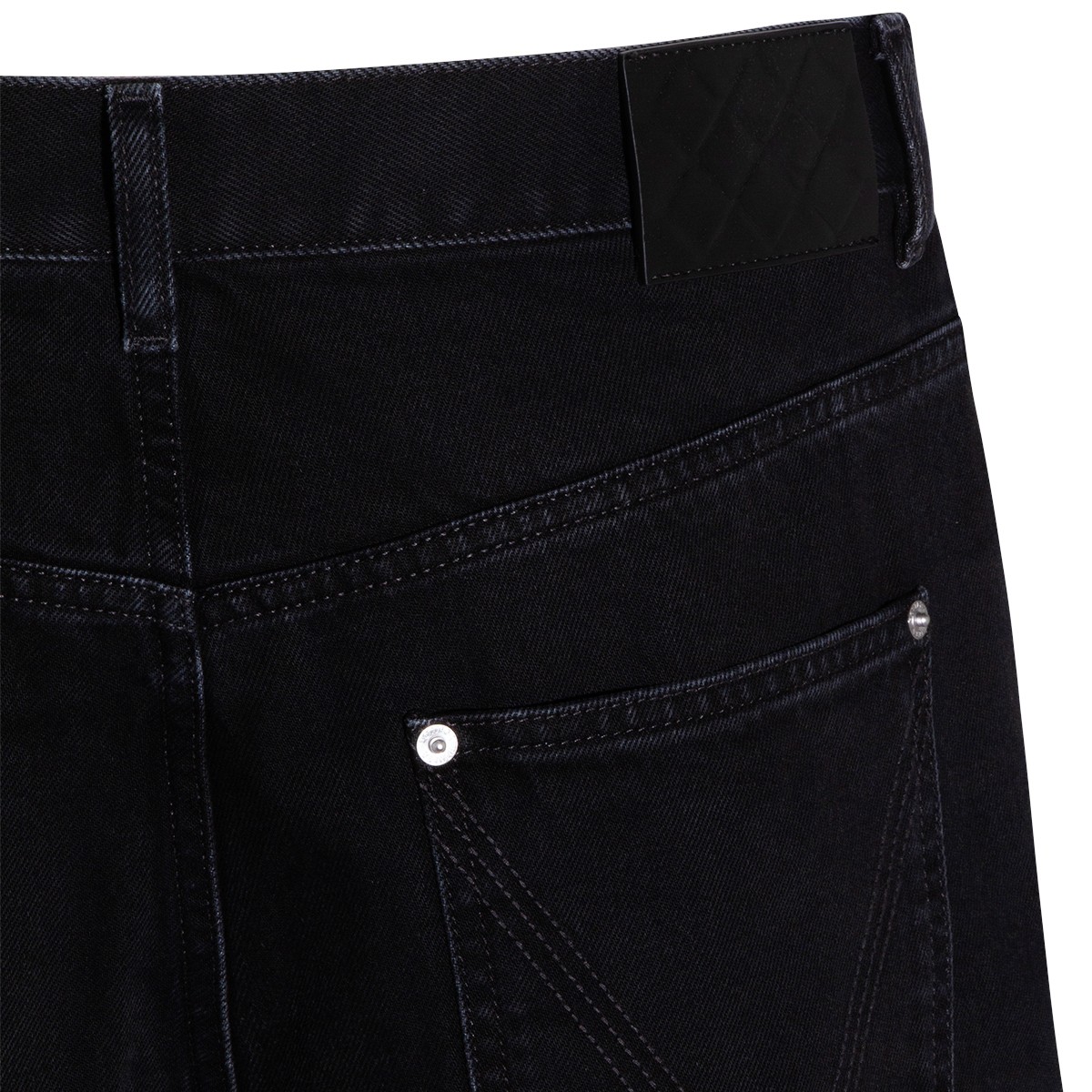 BLACK COTTON DENIM JEANS