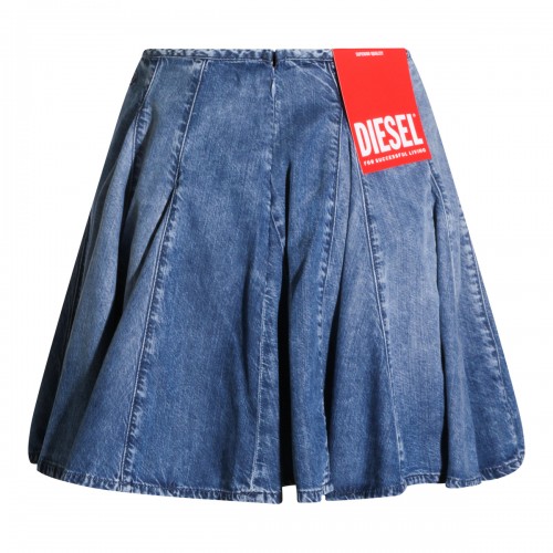 BLUE COTTON DENIM SKIRT 2