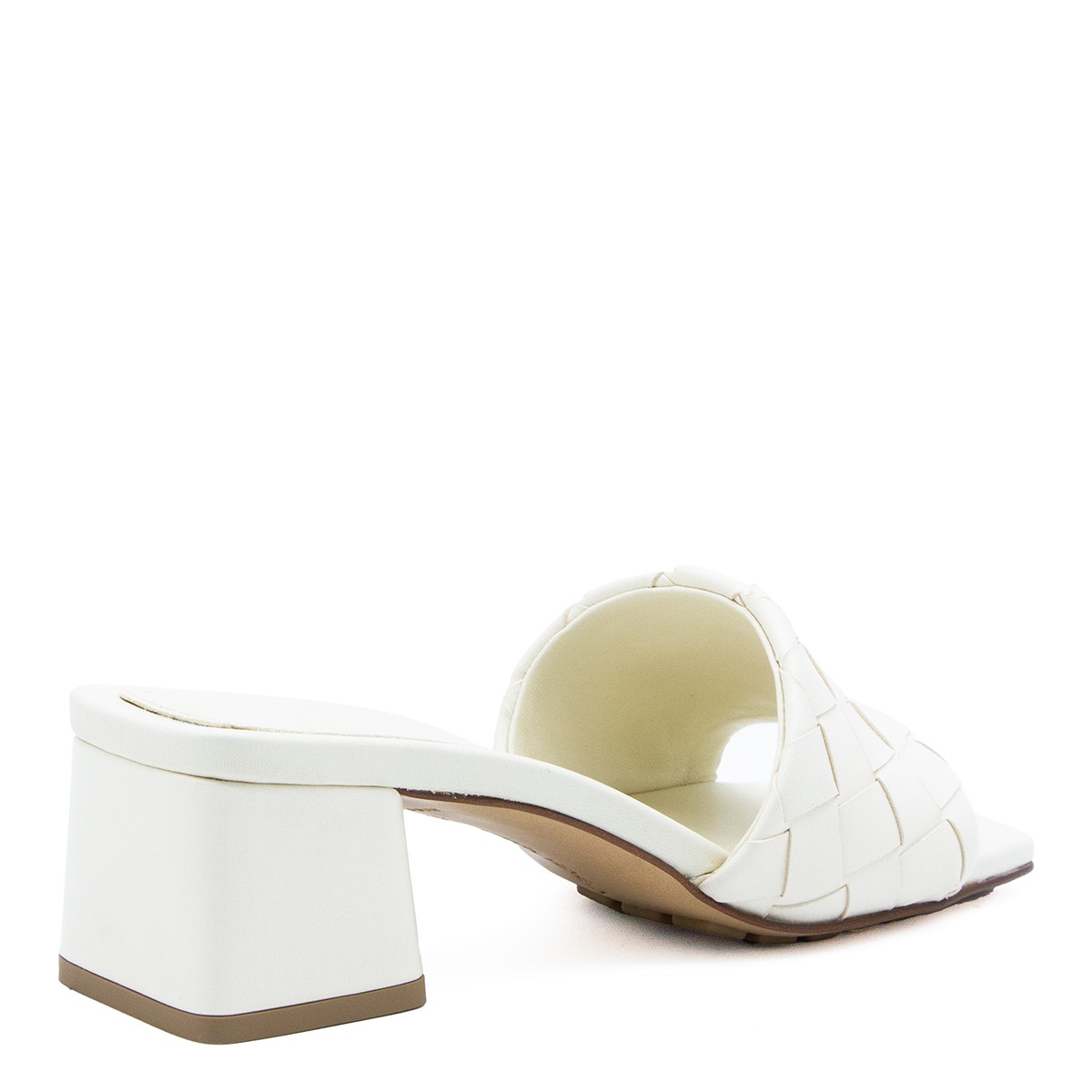 WHITE LEATHER SANDALS