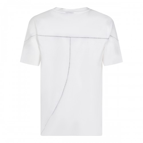 WHITE COTTON T-SHIRT