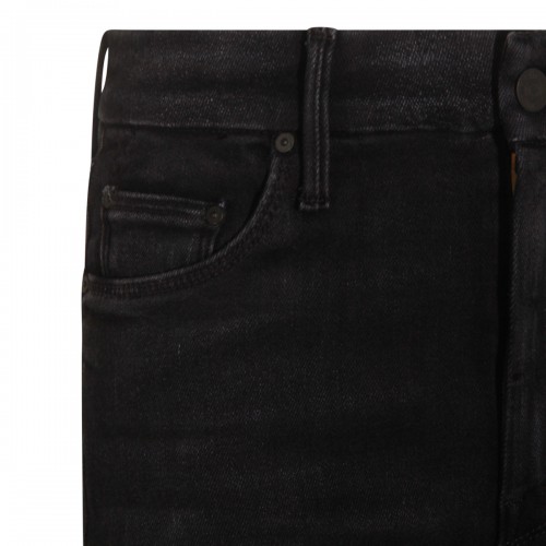 BLACK COTTON JEANS