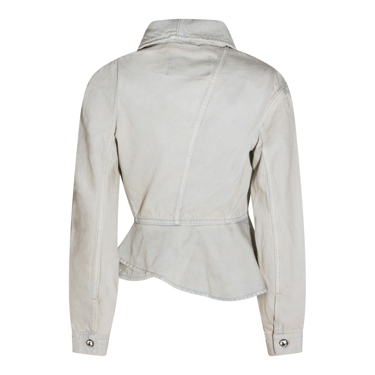 LIGHT GREY COTTON BLAZER