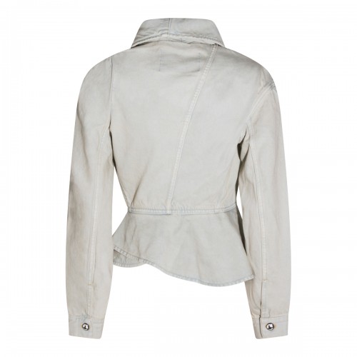 LIGHT GREY COTTON BLAZER