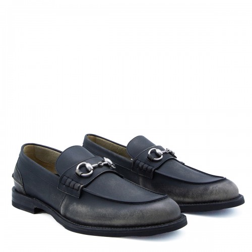 BLACK LEATHER LOAFERS 2