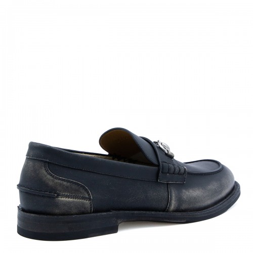 BLACK LEATHER LOAFERS
