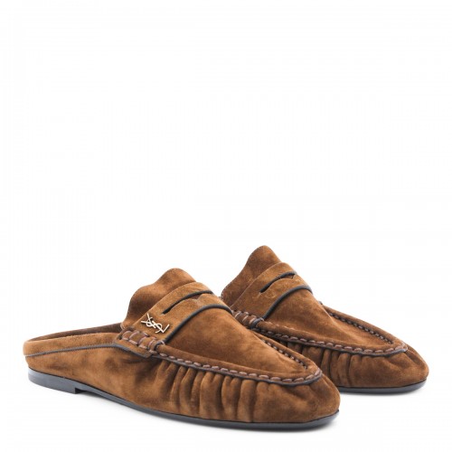 BROWN LEATHER LOAFERS