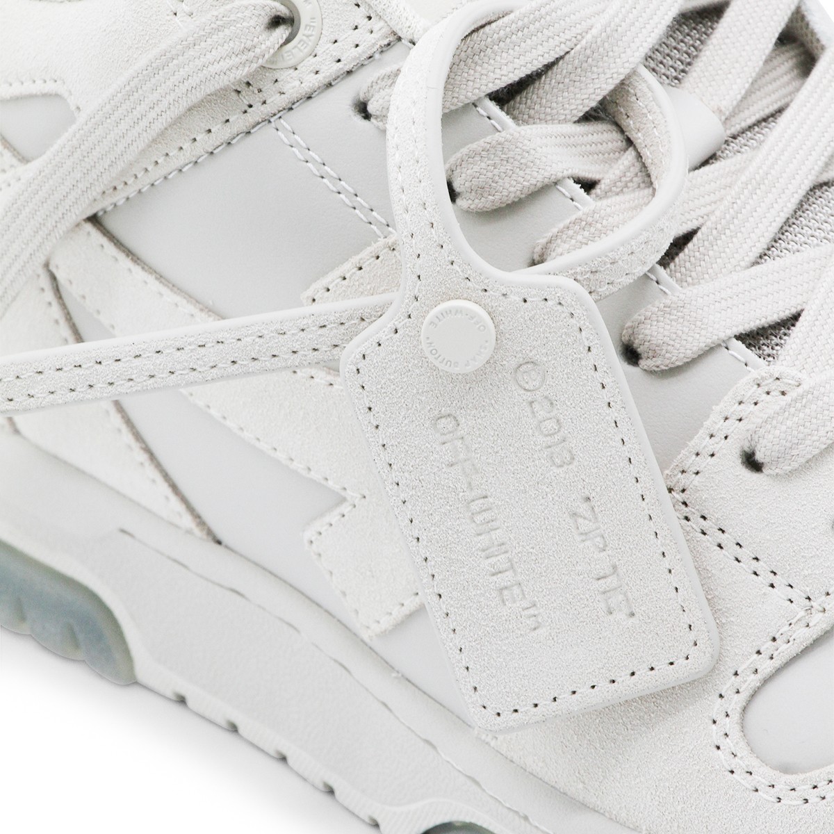 IVORY LEATHER OUT OF OFFICE SNEAKERS