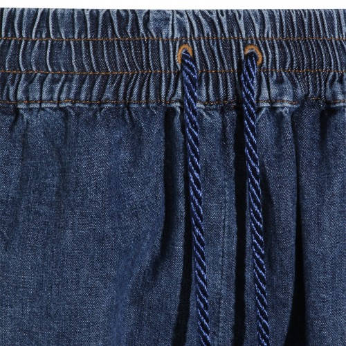 BLUE COTTON PANTS