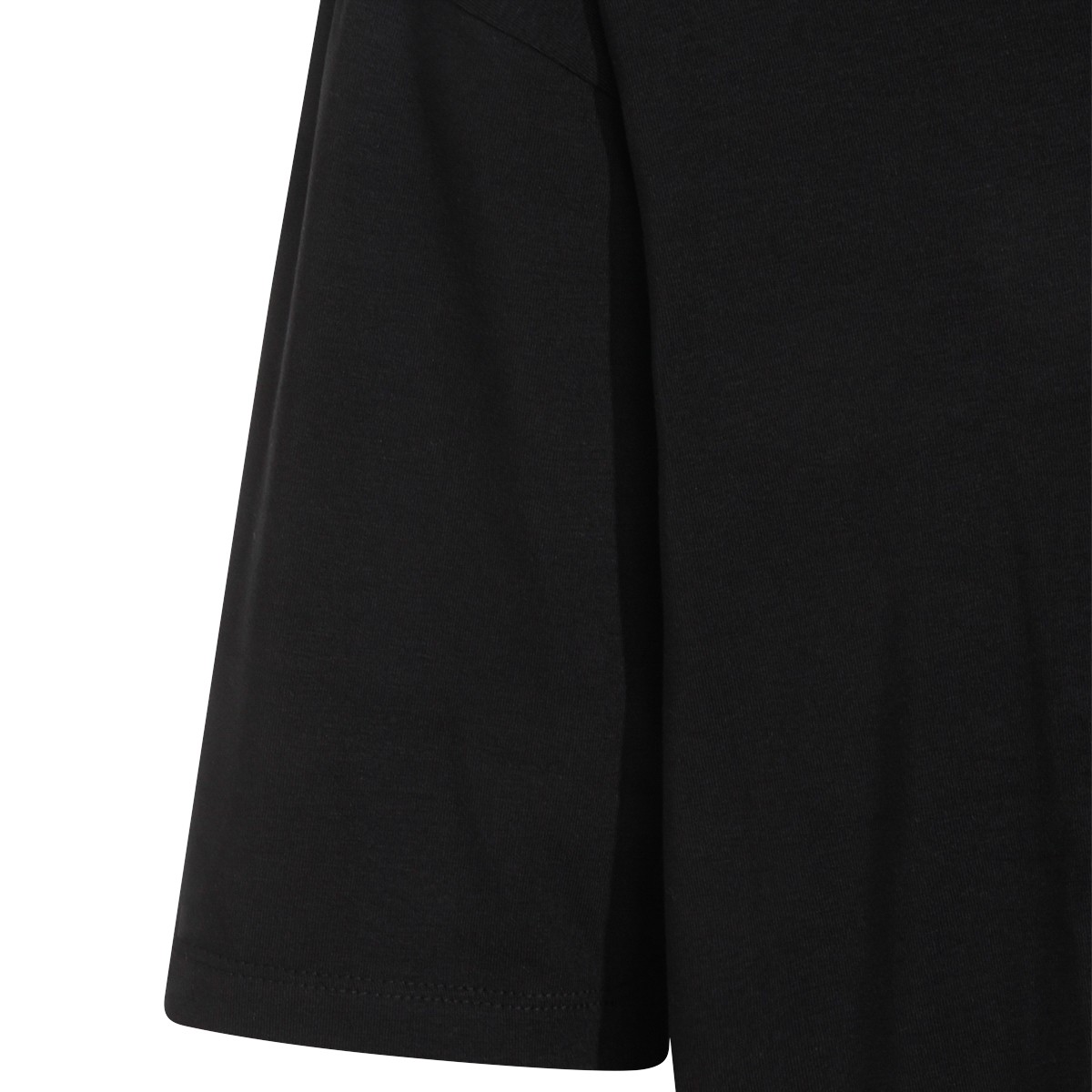 BLACK COTTON T-SHIRT