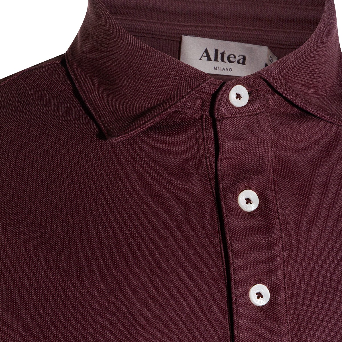 BORDEAUX COTTON POLO SHIRT