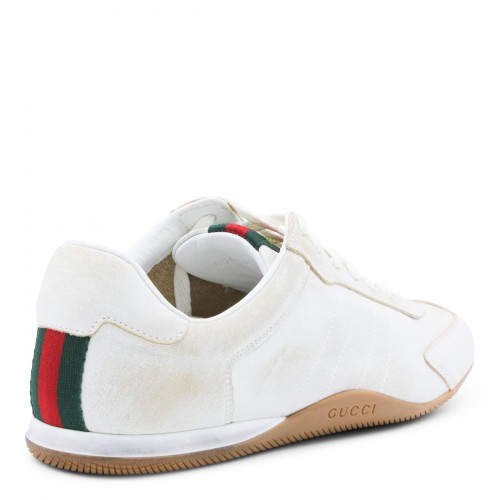 WHITE LEATHER SNEAKERS