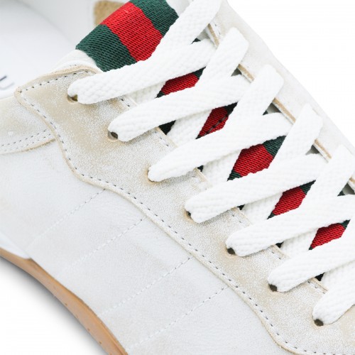 WHITE LEATHER SNEAKERS