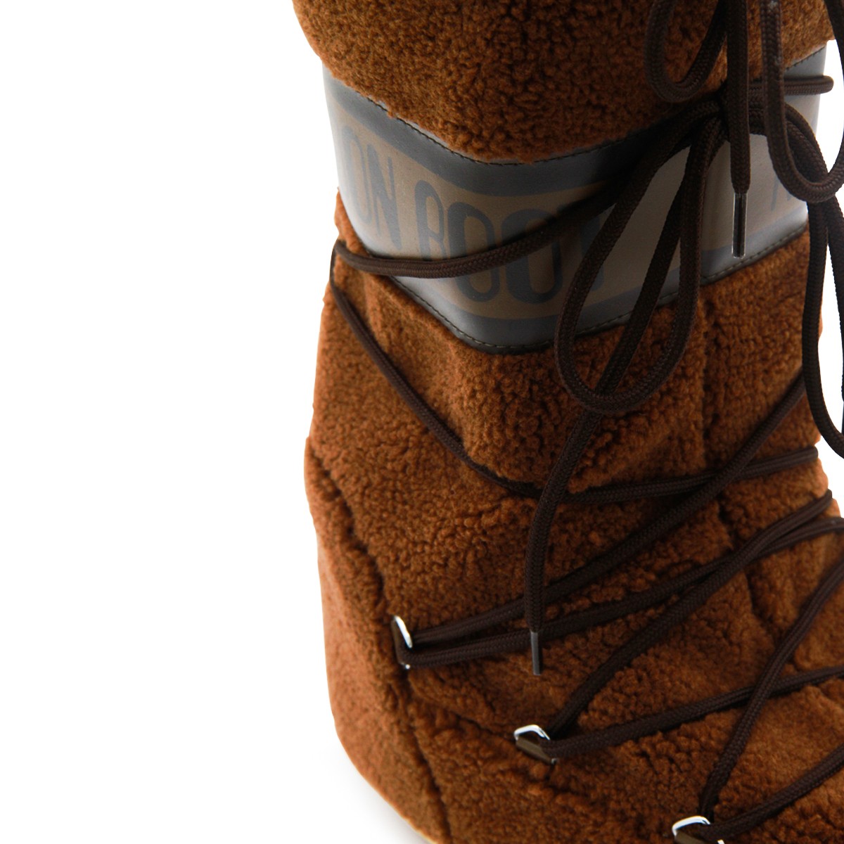 BROWN ICON FLEECE BOOTS