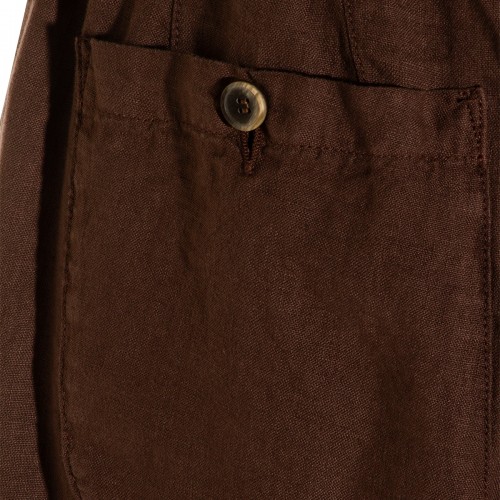 BROWN LINEN PANTS