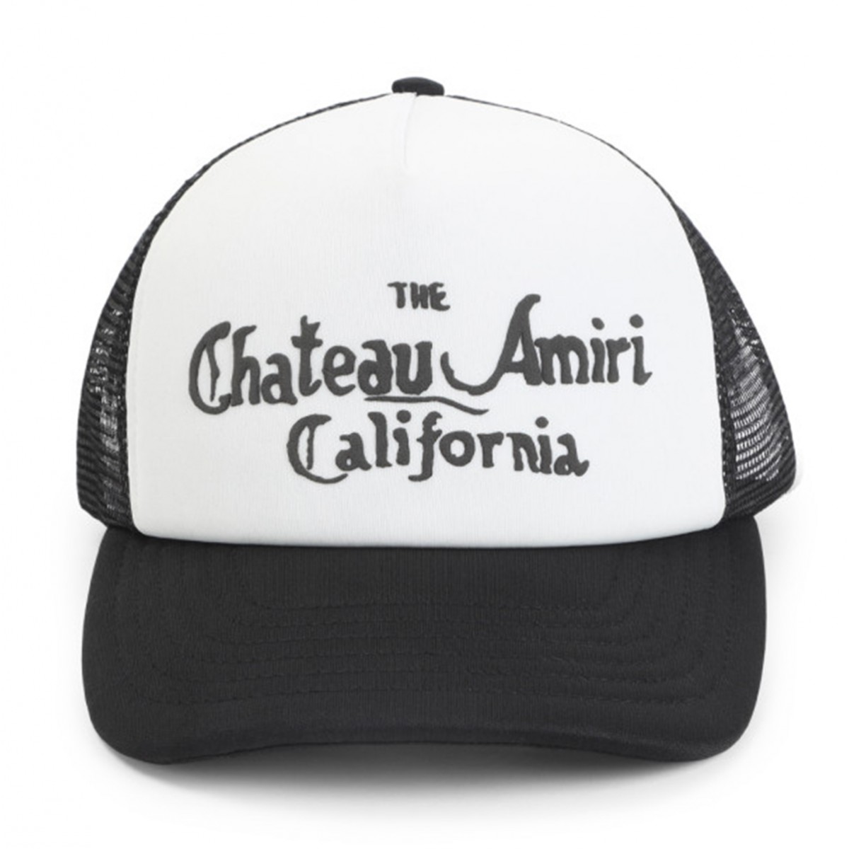 BLACK AND WHITE COTTON BASEBALL CAP