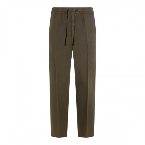GREEN LINEN PANT