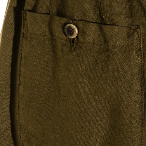 GREEN LINEN PANT