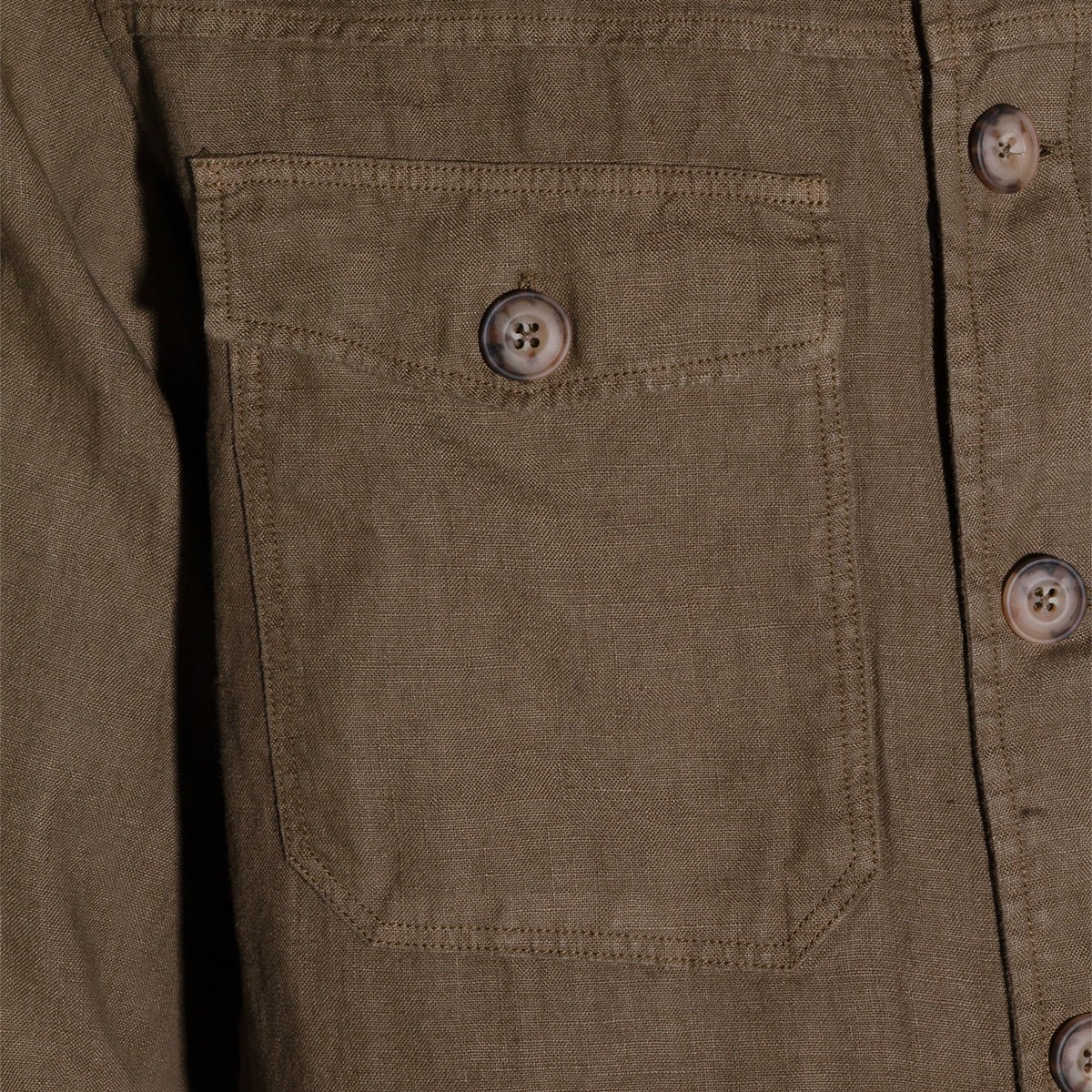 GREEN LINEN CASUAL JACKET