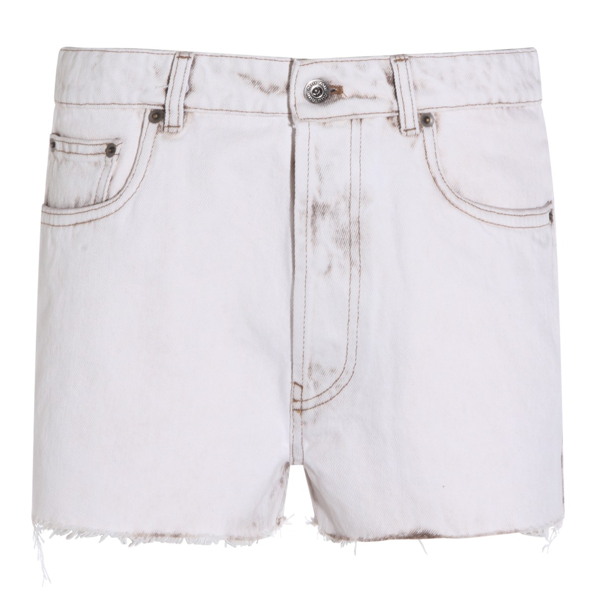 WHITE COTTON SHORTS