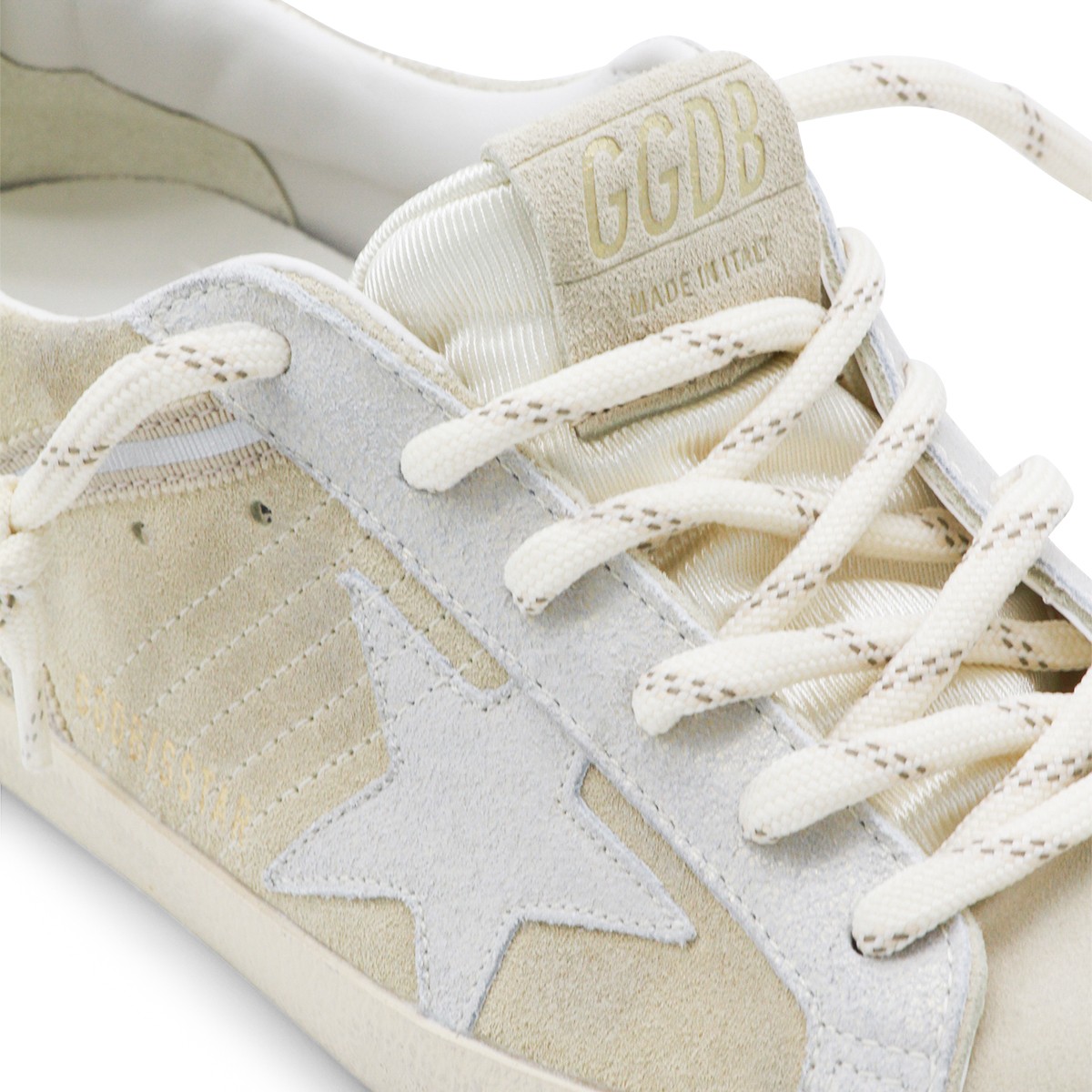 BEIGE LEATHER SUPERSTAR SNEAKERS