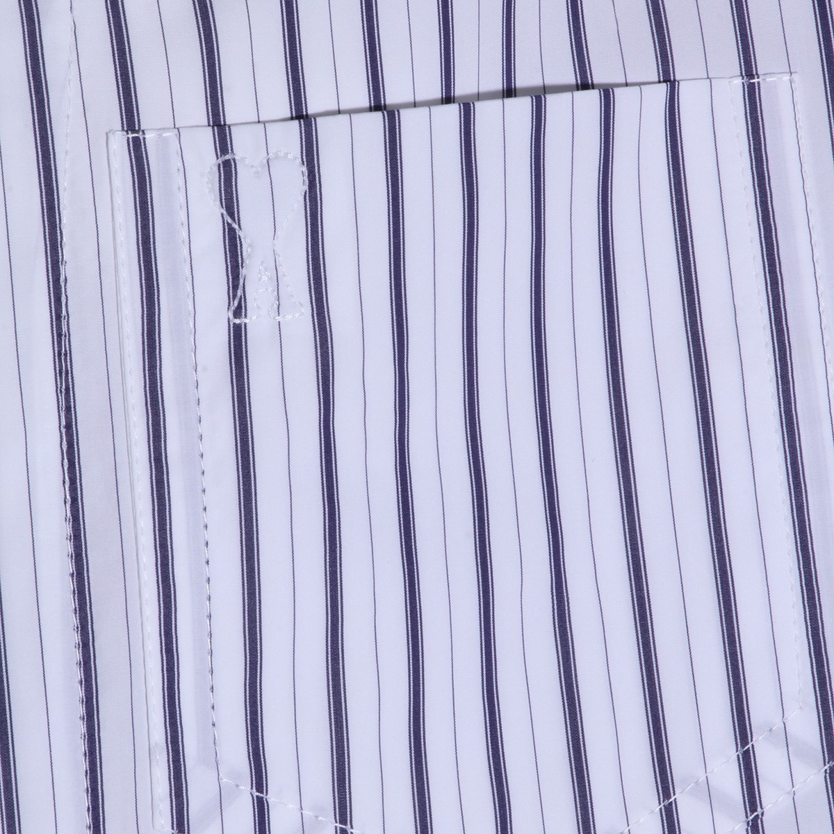 WHITE AND BLUE COTTON SHIRT