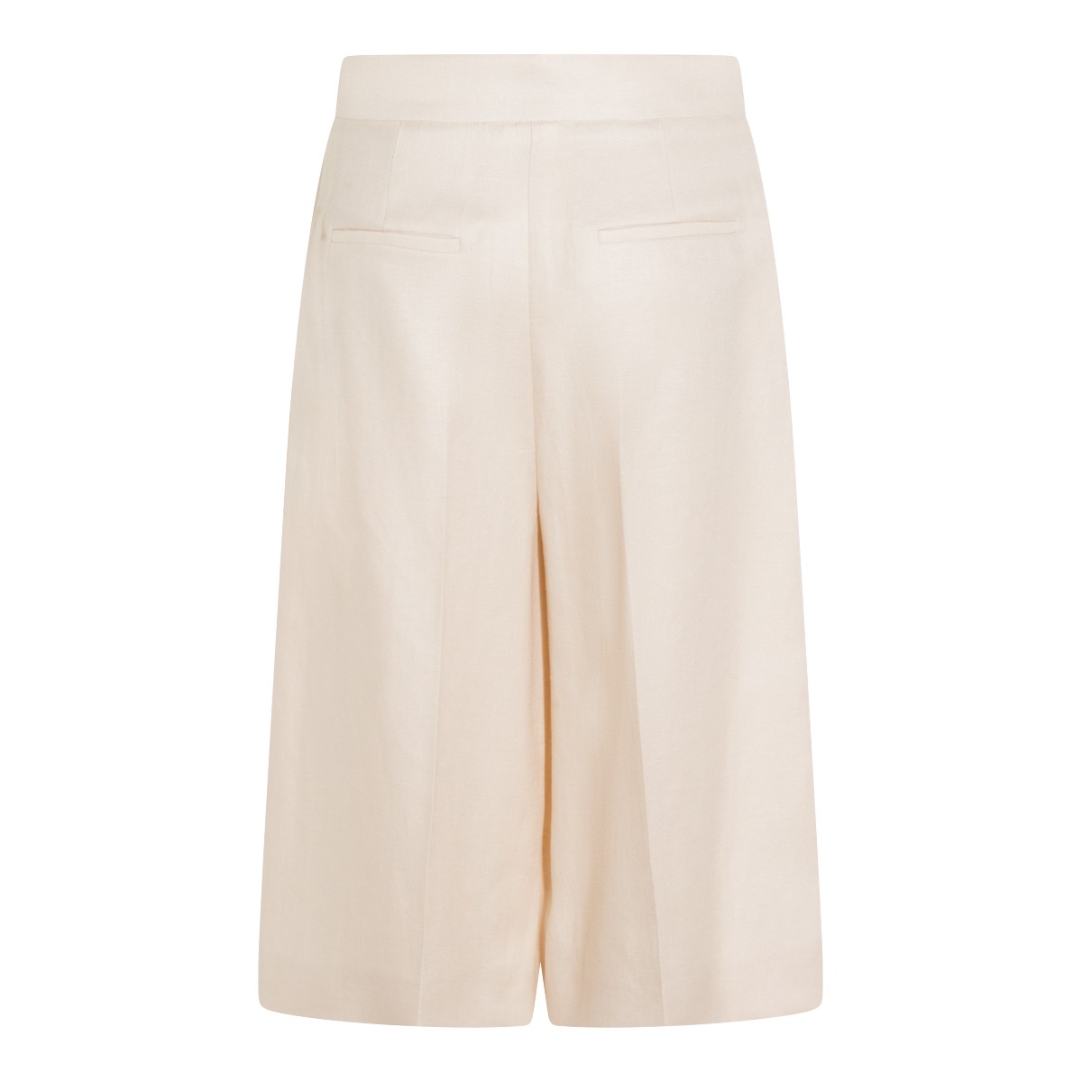BEIGE LINEN SHORTS