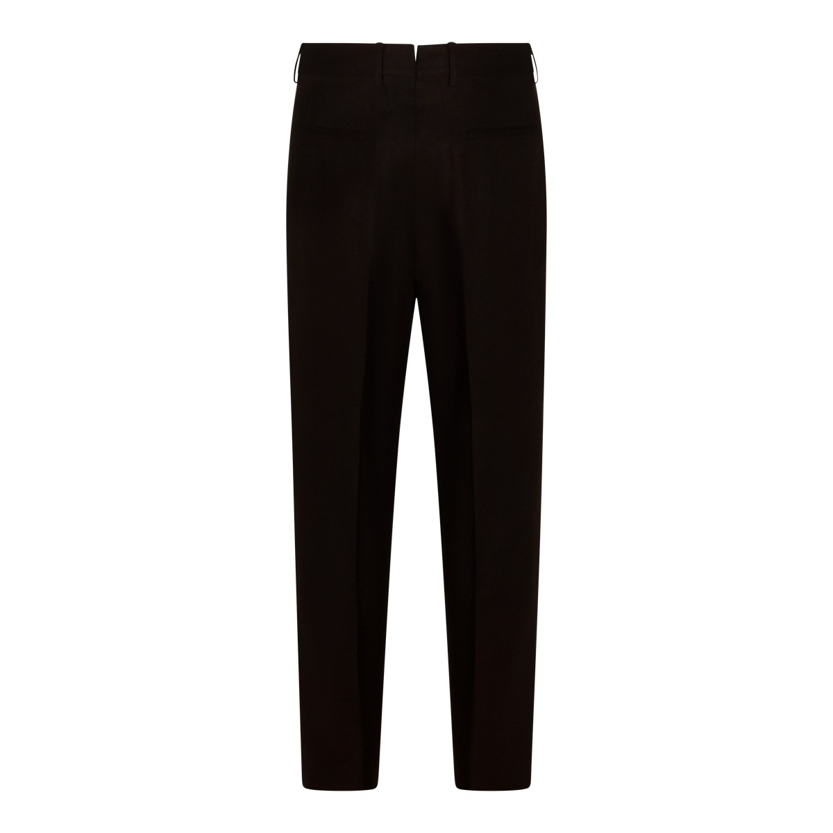 DARK BROWN LINEN PANTS