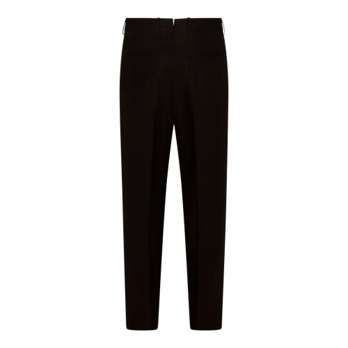 DARK BROWN LINEN PANTS