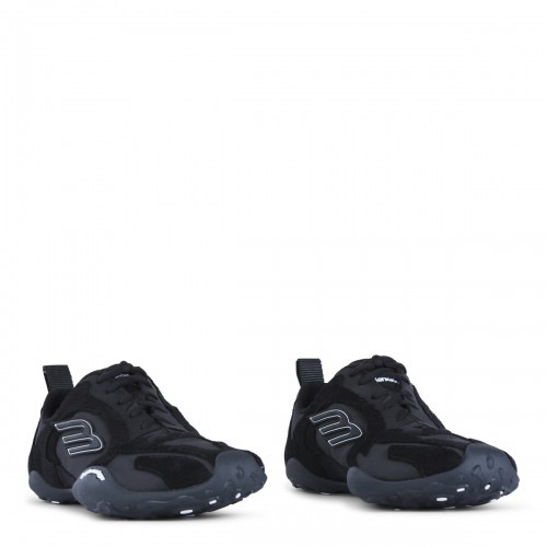 BLACK LEATHER MONDAY SNEAKERS 2