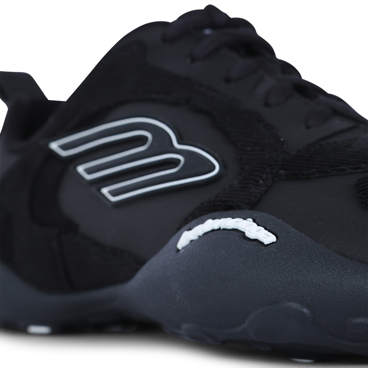 BLACK LEATHER MONDAY SNEAKERS