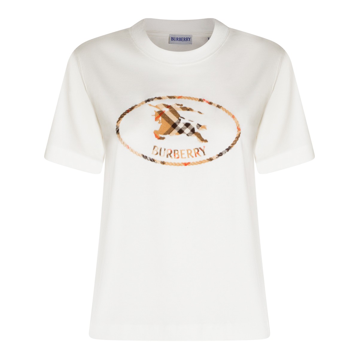 WHITE COTTON T-SHIRT 