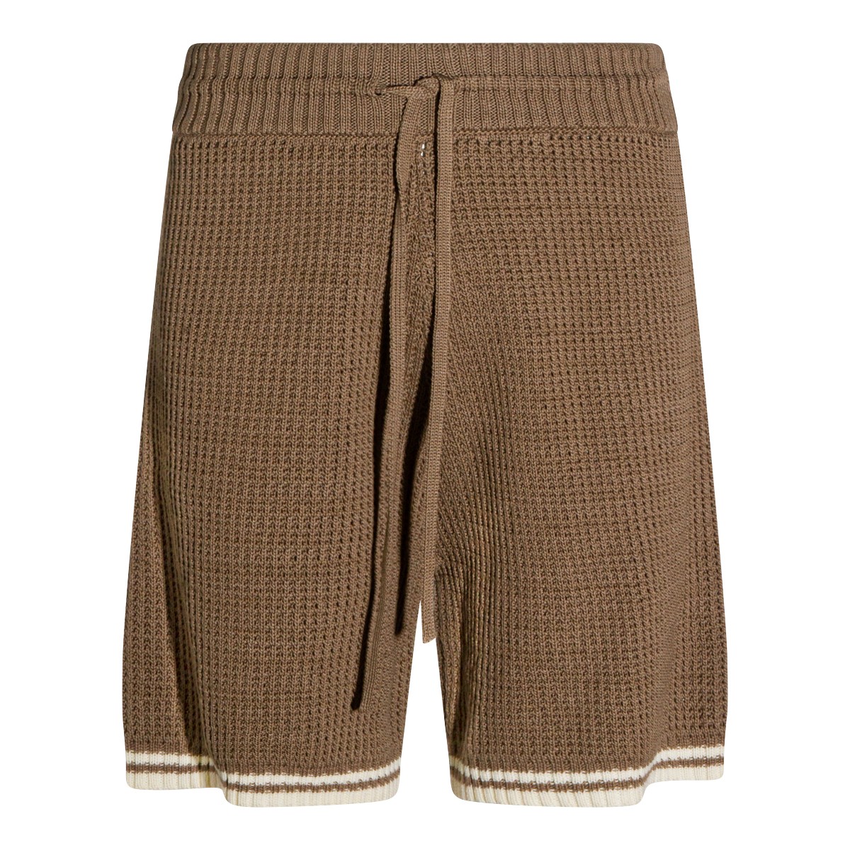 BROWN COTTON SHORTS