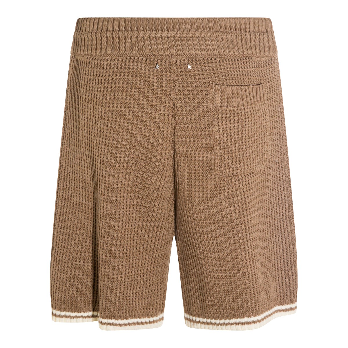 BROWN COTTON SHORTS