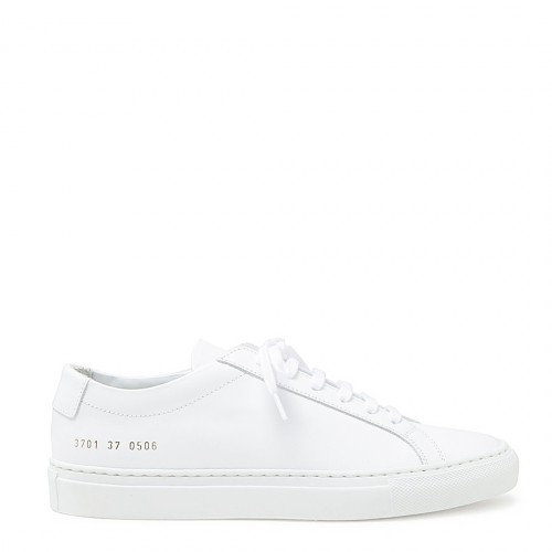 WHITE LEATHER ACHILLE LOW SNEAKER