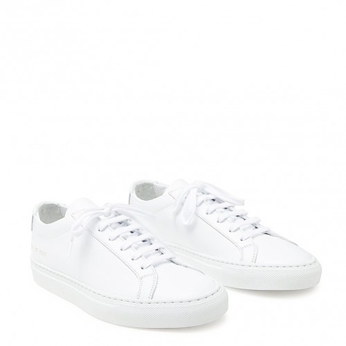 WHITE LEATHER ACHILLE LOW... 2