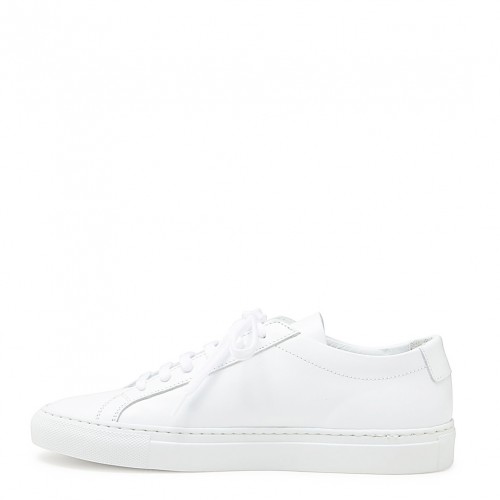 WHITE LEATHER ACHILLE LOW SNEAKER