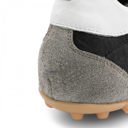 GREY LEATHER SNEAKERS