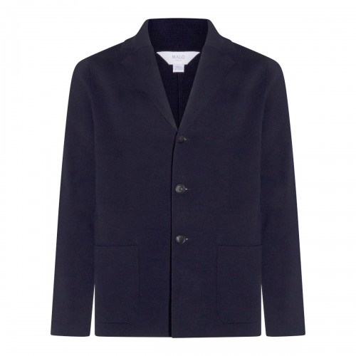 NAVY COTTON BLAZER