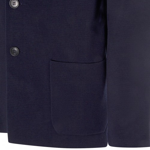 NAVY COTTON BLAZER